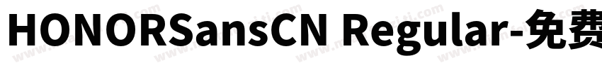 HONORSansCN Regular字体转换